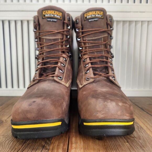Carolina 8" Waterproof Insulated Broad Comp Toe Work Boots CA8521 Mens Sz 9.5 EE - Picture 3 of 12